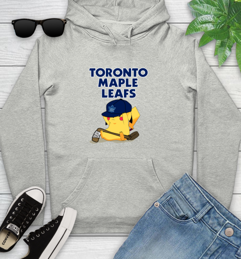 NHL Pikachu Hockey Sports Toronto Maple Leafs Youth Hoodie