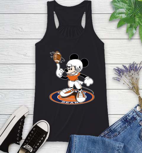 NFL Football Chicago Bears Cheerful Mickey Disney Shirt Racerback Tank