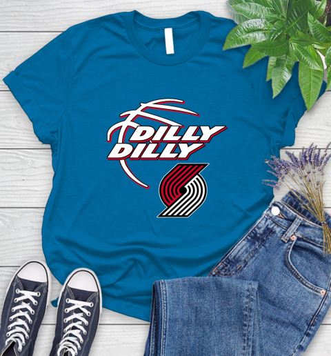 NBA Portland Trail Blazers Dilly Dilly Basketball Sports Women's T-Shirt 7
