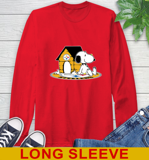 NFL Football Pittsburgh Steelers Snoopy The Peanuts Movie Shirt Long Sleeve T-Shirt 10