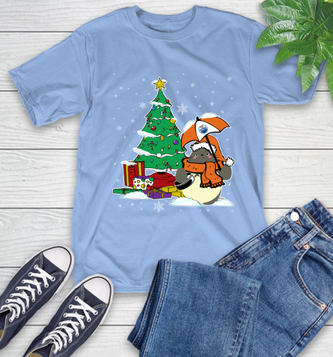 Edmonton Oilers NHL Hockey Cute Tonari No Totoro Christmas Sports T-Shirt 12