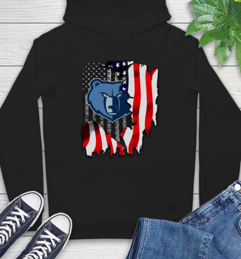 Memphis Grizzlies NBA Basketball American Flag Hoodie