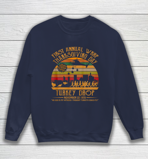 WKRP Thanksgiving Day Turkey Drop Sweatshirt 2