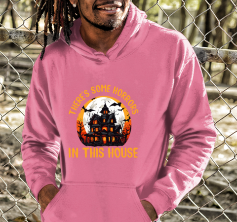 jkum thereamp 39 s some horrors in this house shirt hoodie 23 front safety pink