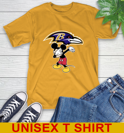 Baltimore Ravens NFL Football Dabbing Mickey Disney Sports T-Shirt 3