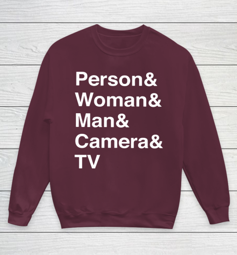 Person Woman Man Camera TV Youth Sweatshirt 4