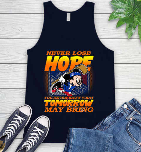 New York Rangers NHL Hockey ootball Mickey Disney Never Lose Hope Tank Top 2