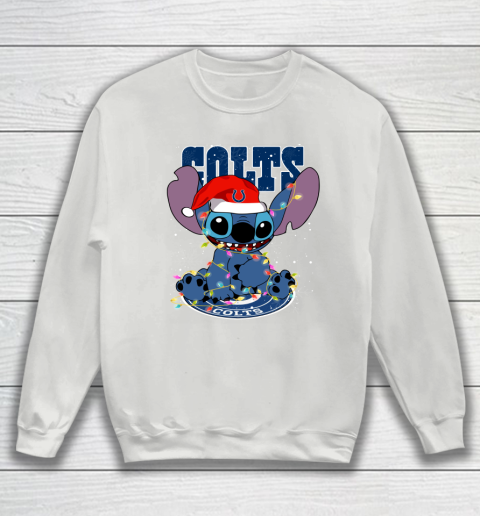 Indianapolis Colts NFL Football noel stitch Christmas Sweatshirt 3