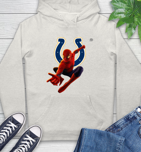 NFL Spider Man Avengers Endgame Football Indianapolis Colts Hoodie 12