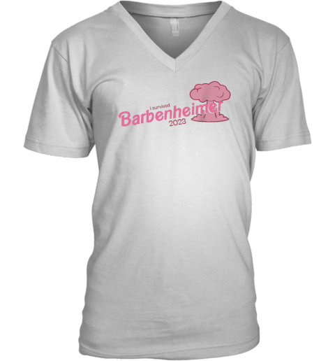 I Survived Barbenheimer 2023 V-Neck T-Shirt