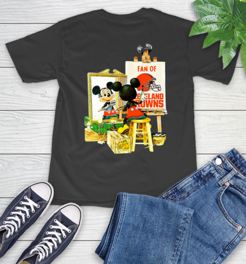 NFL Football Cleveland Browns Mickey Drawing Shirt