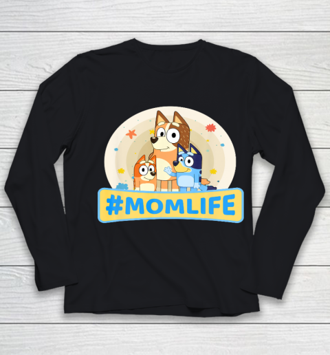 Bluey Mom Family For Life Youth Long Sleeve
