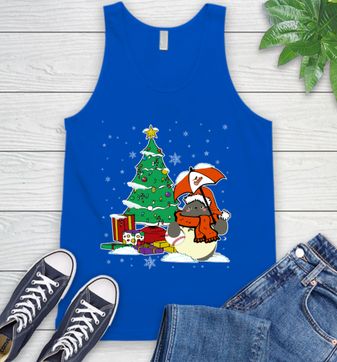 Baltimore Orioles MLB Baseball Cute Tonari No Totoro Christmas Sports Tank Top 4