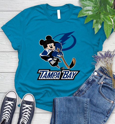 NHL Tampa Bay Lightning Mickey Mouse Disney Hockey T Shirt Women's T-Shirt 7