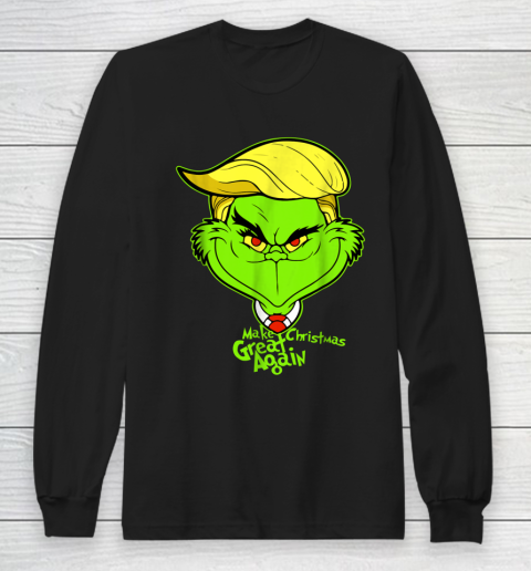 Funny Trump Christmas Shirt Make Christmas Great Again Long Sleeve T-Shirt
