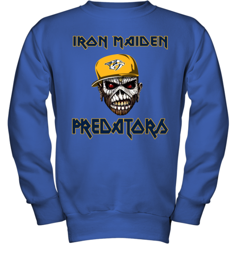 NHL Nashville Predators Iron Maiden Rock Band Music Hockey Sports QtB7n0QFSRH youth sweatshirt 47 95 151514 front royal