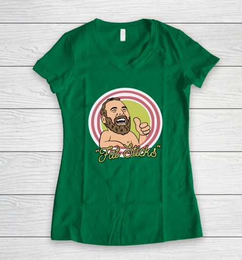 Fat Sticks Women's V-Neck T-Shirt 3