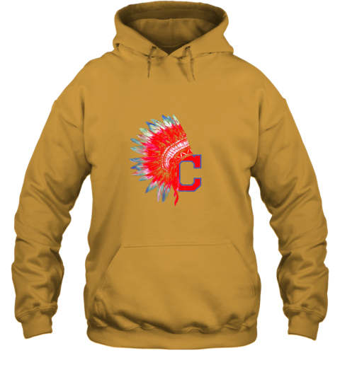 4x2r new cleveland hometown indian tribe vintage for baseball fans awesome hoodie 23 front gold