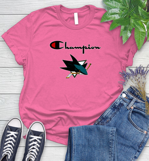 NHL Hockey San Jose Sharks Champion Shirt Women's T-Shirt 11