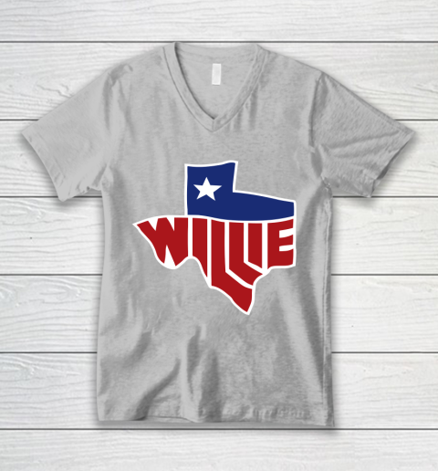 Willie Nelson shirt Willie's Texas V-Neck T-Shirt 3