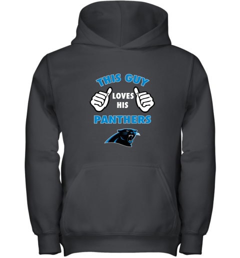 This Guy Loves His Carolina Panthers Youth Hoodie