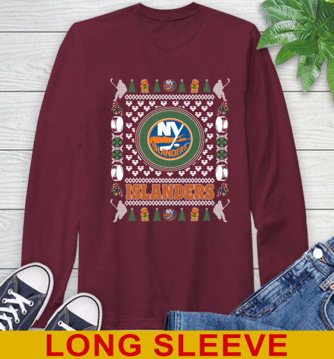 New York Islanders Merry Christmas NHL Hockey Loyal Fan Long Sleeve T-Shirt 7