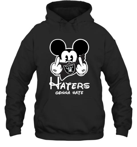 NFL Oakland Raiders Haters Gonna Hate Mickey Mouse Disney Football T Shirt sKCoRW4TZPP hoodie 23 95 151514 front black