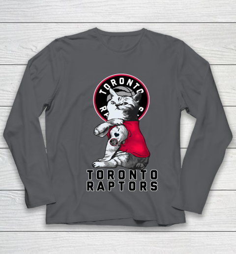 NBA Basketball My Cat Loves Toronto Raptors Youth Long Sleeve 6