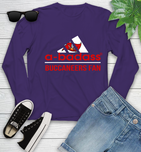 NFL A Badass Tampa Bay Buccaneers Fan Adidas Football Sports Youth Long Sleeve 4