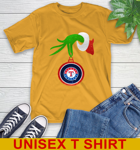 Texas Rangers Grinch Merry Christmas MLB Baseball T-Shirt 3