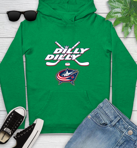 NHL Columbus Blue Jackets Dilly Dilly Hockey Sports Youth Hoodie 7