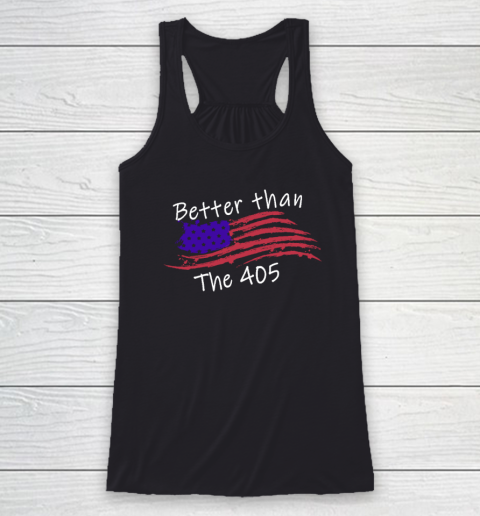 Better Than The 405 USA Flag Retro Vintage Racerback Tank