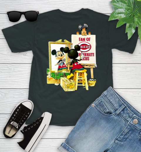 MLB Baseball Cincinnati Reds Mickey Drawing Shirt 98