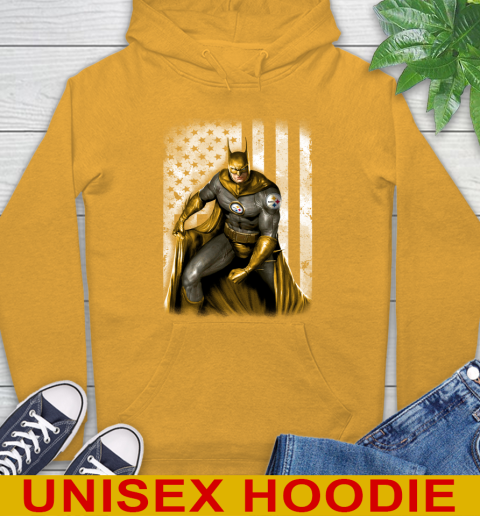 Pittsburgh Steelers NFL Football Batman DC American Flag Shirt Hoodie 2