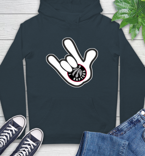 Toronto Raptors NBA Basketball Mickey Rock Hand Disney Hoodie 7