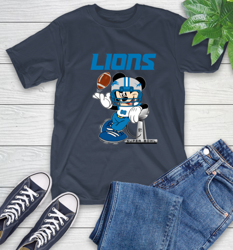 NFL Detroit Lions Mickey Mouse Disney Super Bowl Football T Shirt T-Shirt 16