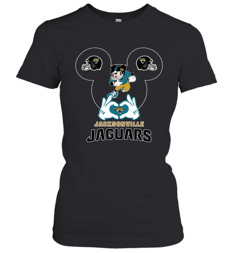 I Love The Jaguars Mickey Mouse Jacksonville Jaguars Women's T-Shirt