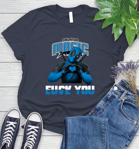 NBA Orlando Magic Deadpool Love You Fuck You Basketball Sports Women's T-Shirt 14