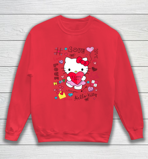 Hello Kitty Love Notes Valentine Tee Sweatshirt 7