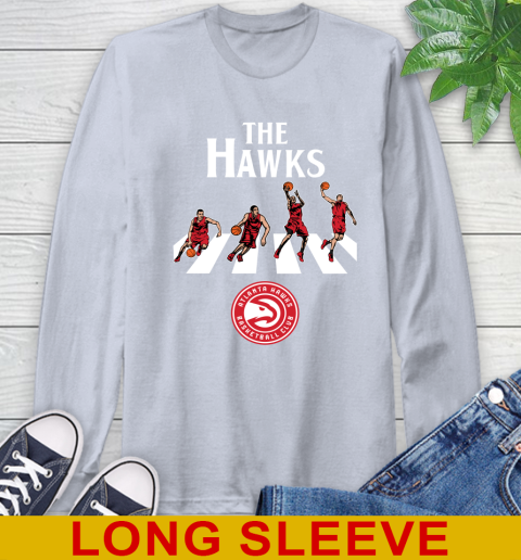 NBA Basketball Atlanta Hawks The Beatles Rock Band Shirt Long Sleeve T-Shirt 6