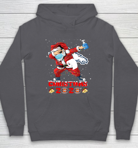 Denver Broncos Funny Santa Claus Dabbing Christmas 2020 NFL Hoodie 4
