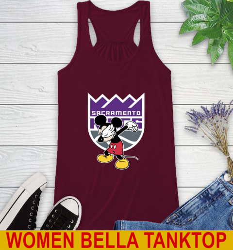 Sacramento Kings NBA Basketball Dabbing Mickey Disney Sports Racerback Tank 3