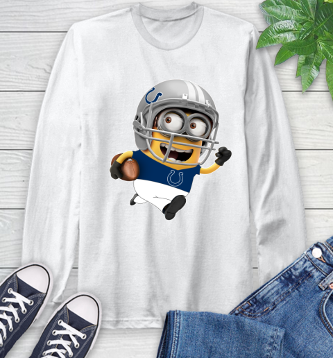 NFL Indianapolis Colts Minions Disney Football Sports Long Sleeve T-Shirt