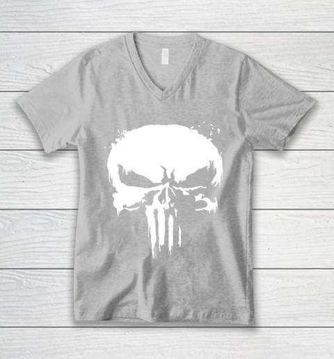 The Punisher Jon Bernthal Frank Castle Punisher Black Essential V-Neck T-Shirt 3