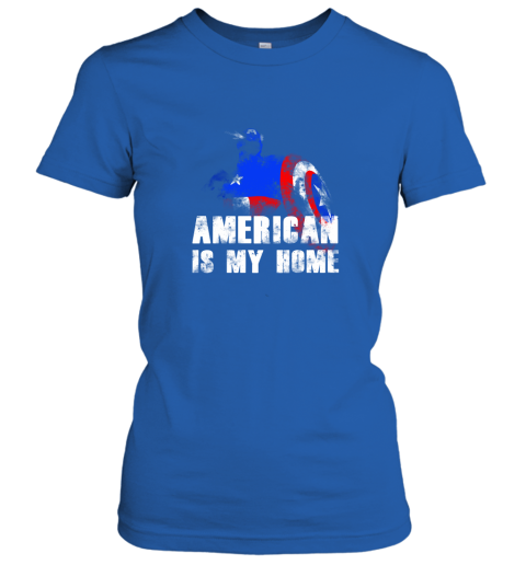 America Is My Home Captain America 4th Of July Women's T-Shirt