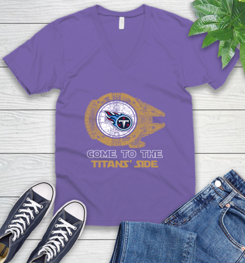 NFL Come To The Tennessee Titans Wars Football Sports V-Neck T-Shirt 8