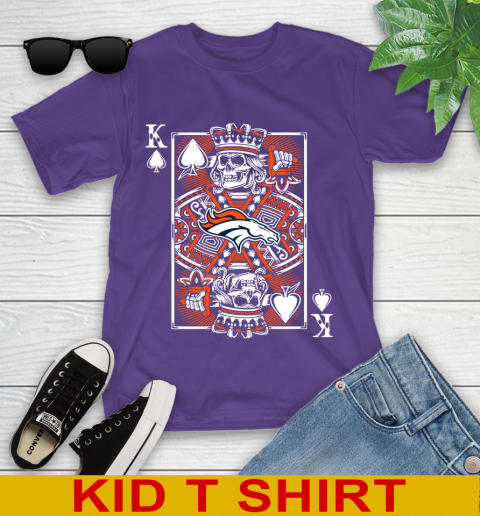 Denver Broncos NFL Football The King Of Spades Death Cards Shirt Youth T-Shirt 4 Denver Broncos NFL Football The King Of Spades Death Cards Shirt Youth T-Shirt - Image 4