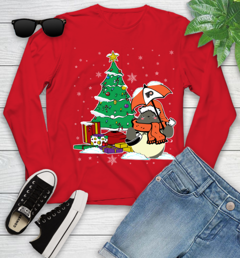Philadelphia Flyers NHL Hockey Cute Tonari No Totoro Christmas Sports Youth Long Sleeve 11