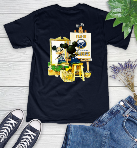NHL Hockey Buffalo Sabres Mickey Drawing Shirt 73