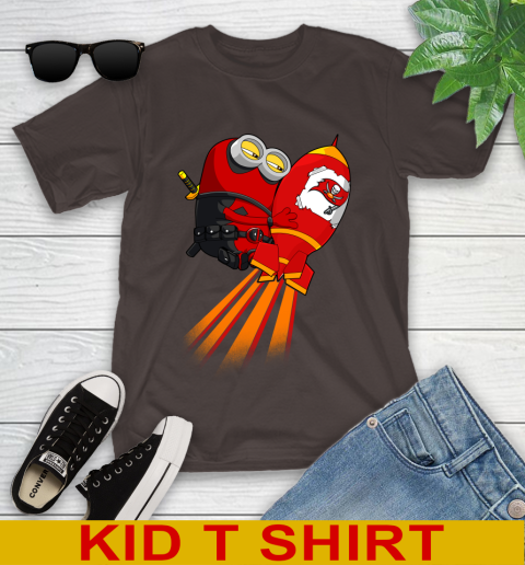 NFL Football Tampa Bay Buccaneers Deadpool Minion Marvel Shirt Youth T-Shirt 6
